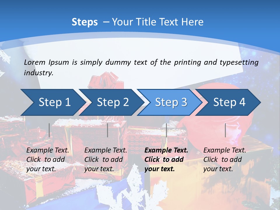 X Mas Claus Packing PowerPoint Template
