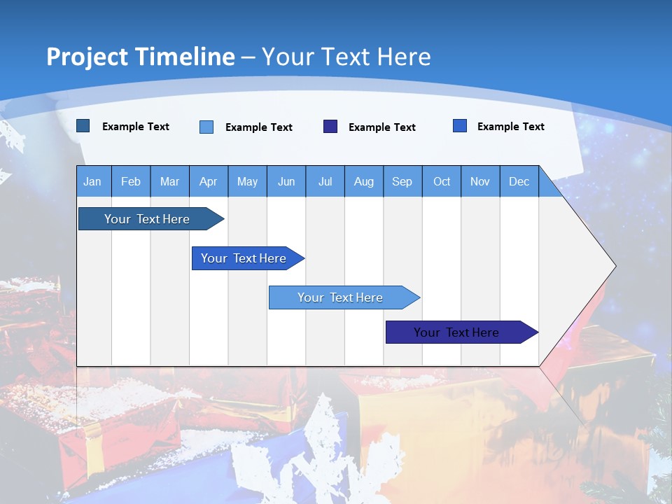 X Mas Claus Packing PowerPoint Template