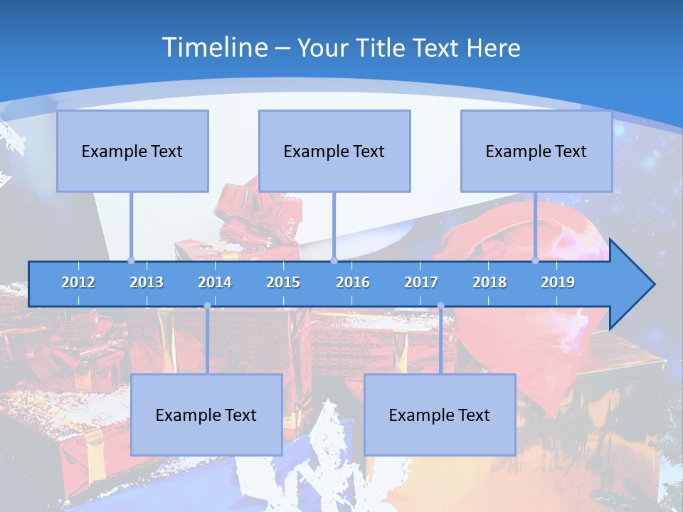 X Mas Claus Packing PowerPoint Template
