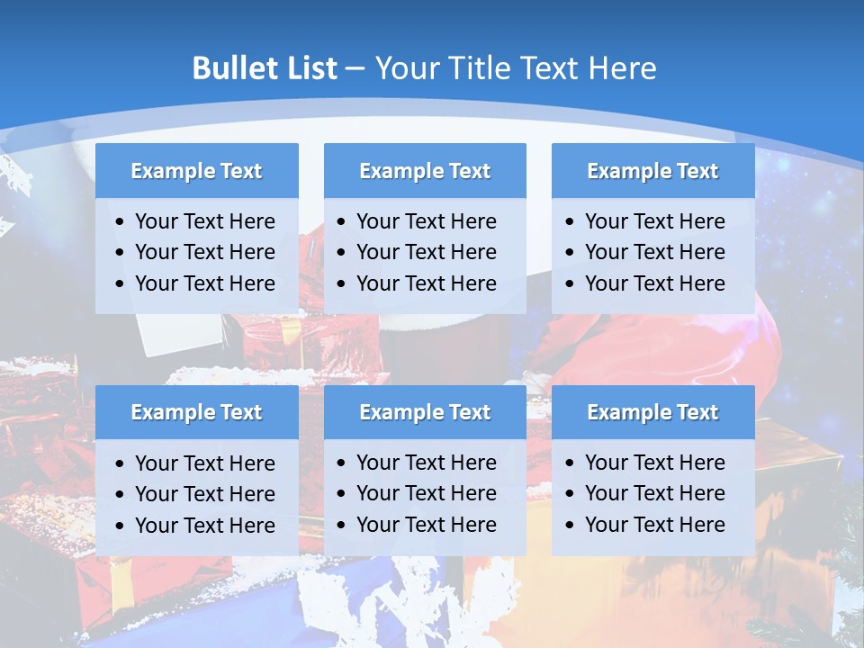 X Mas Claus Packing PowerPoint Template