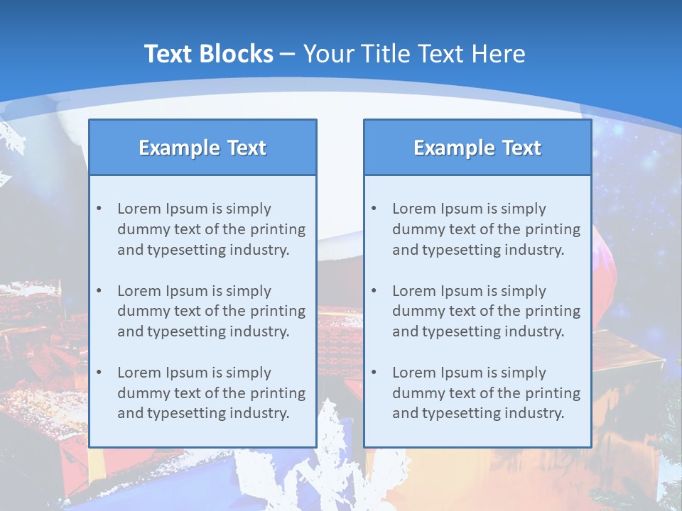 X Mas Claus Packing PowerPoint Template