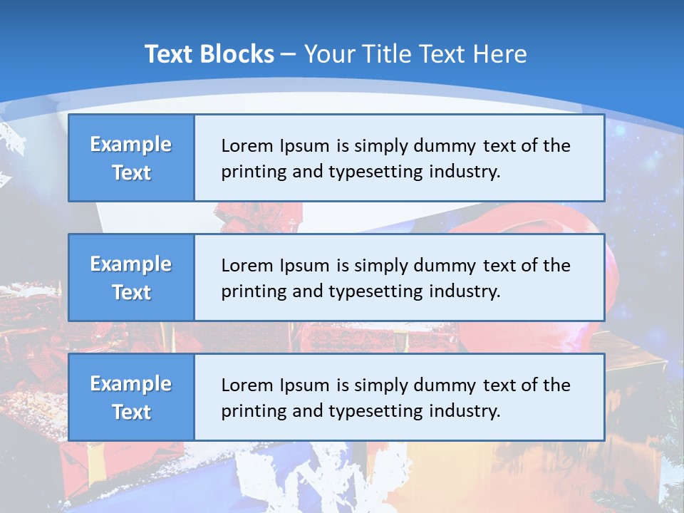 X Mas Claus Packing PowerPoint Template