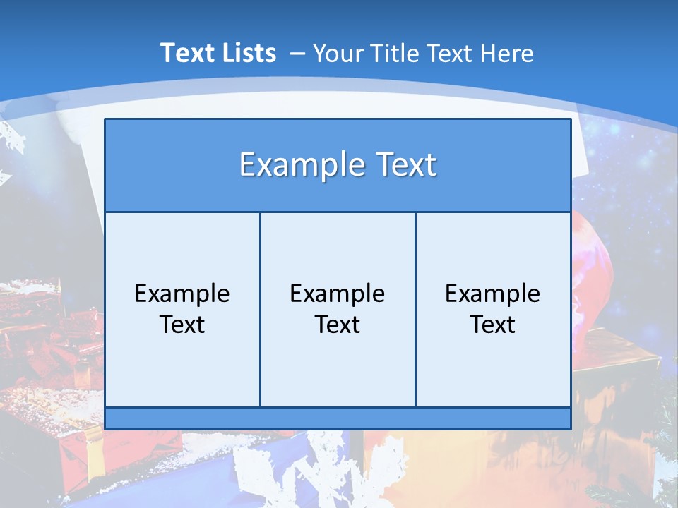 X Mas Claus Packing PowerPoint Template