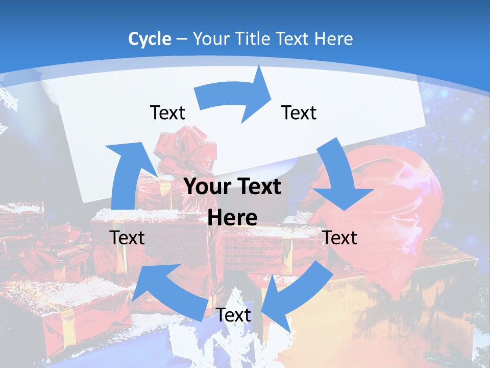 X Mas Claus Packing PowerPoint Template