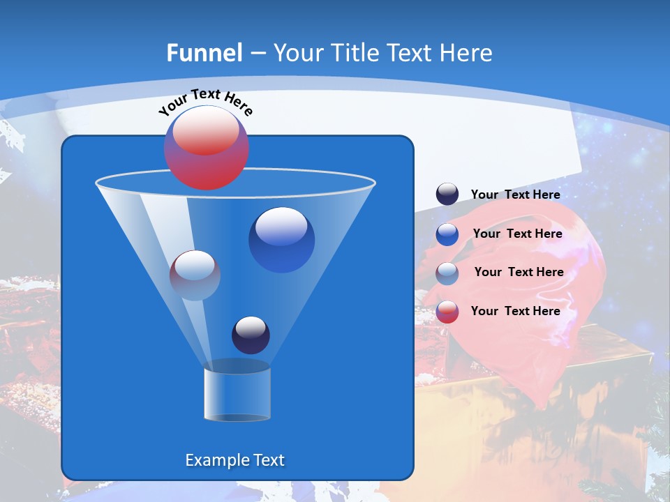 X Mas Claus Packing PowerPoint Template