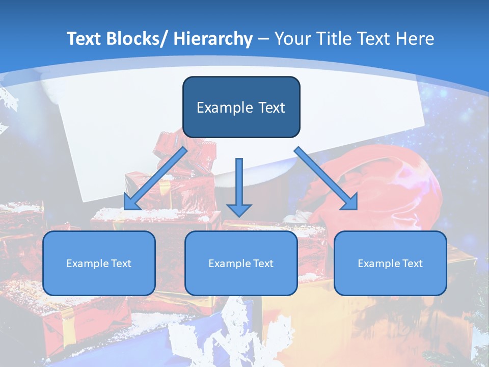 X Mas Claus Packing PowerPoint Template