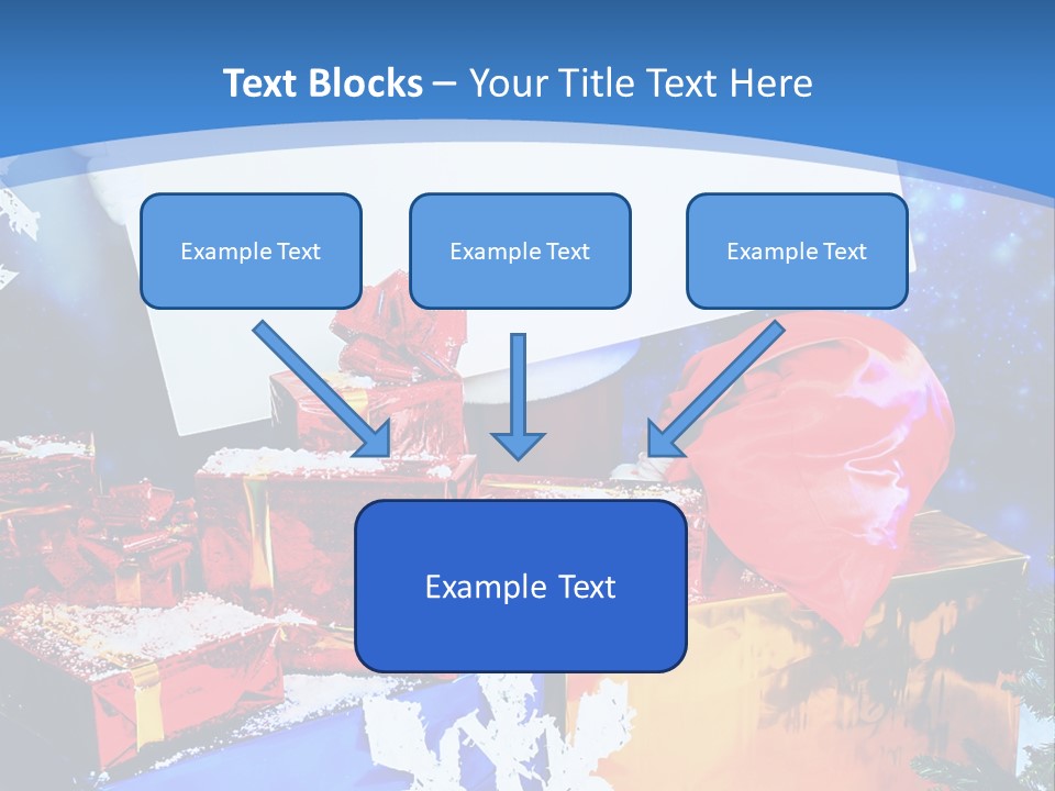 X Mas Claus Packing PowerPoint Template