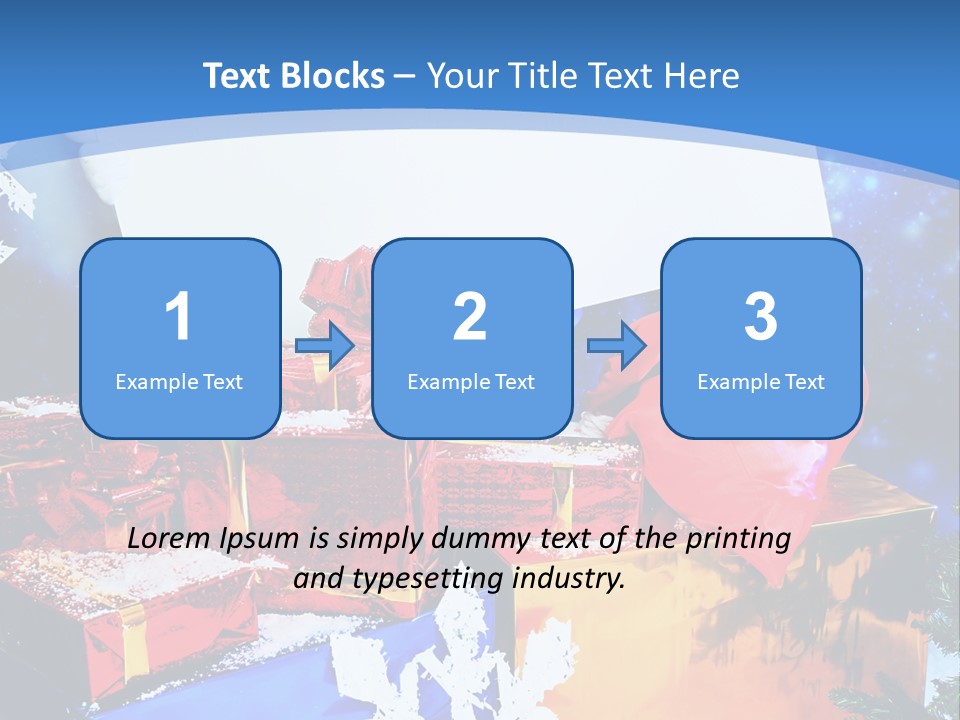 X Mas Claus Packing PowerPoint Template