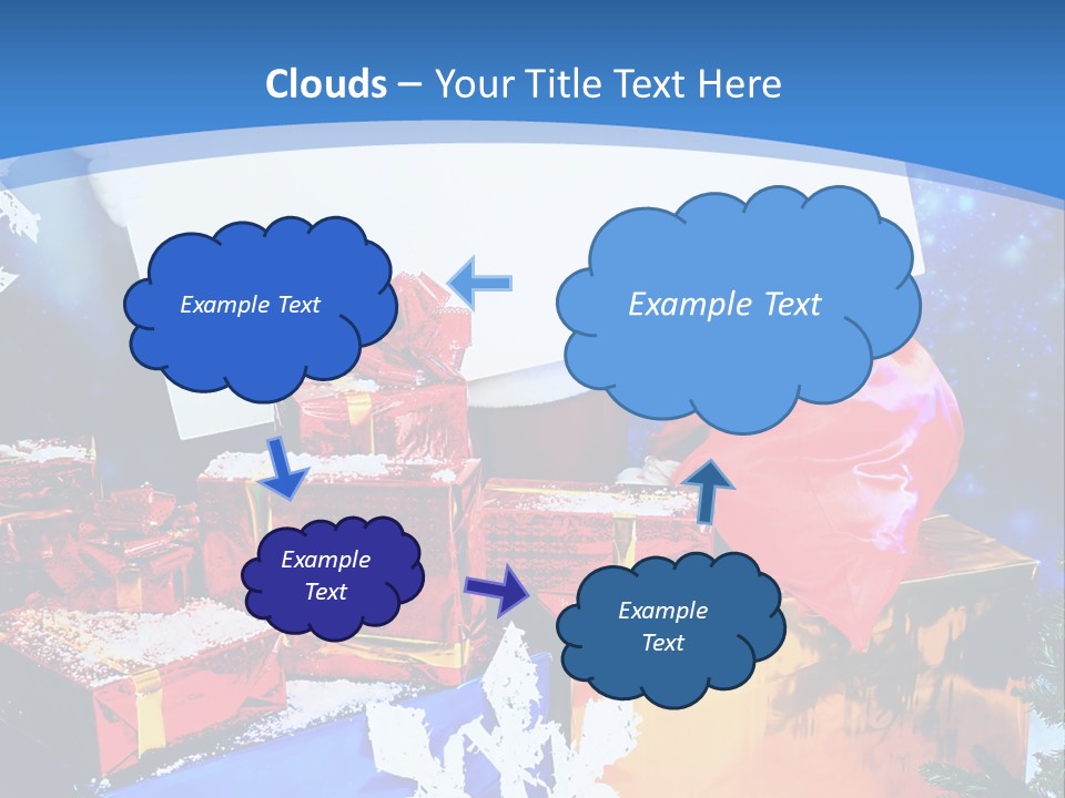 X Mas Claus Packing PowerPoint Template