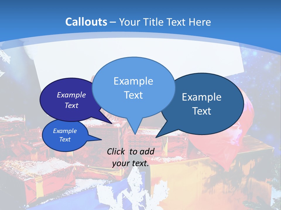 X Mas Claus Packing PowerPoint Template