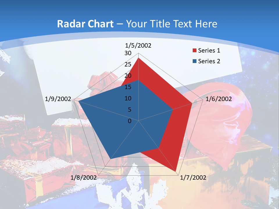 X Mas Claus Packing PowerPoint Template