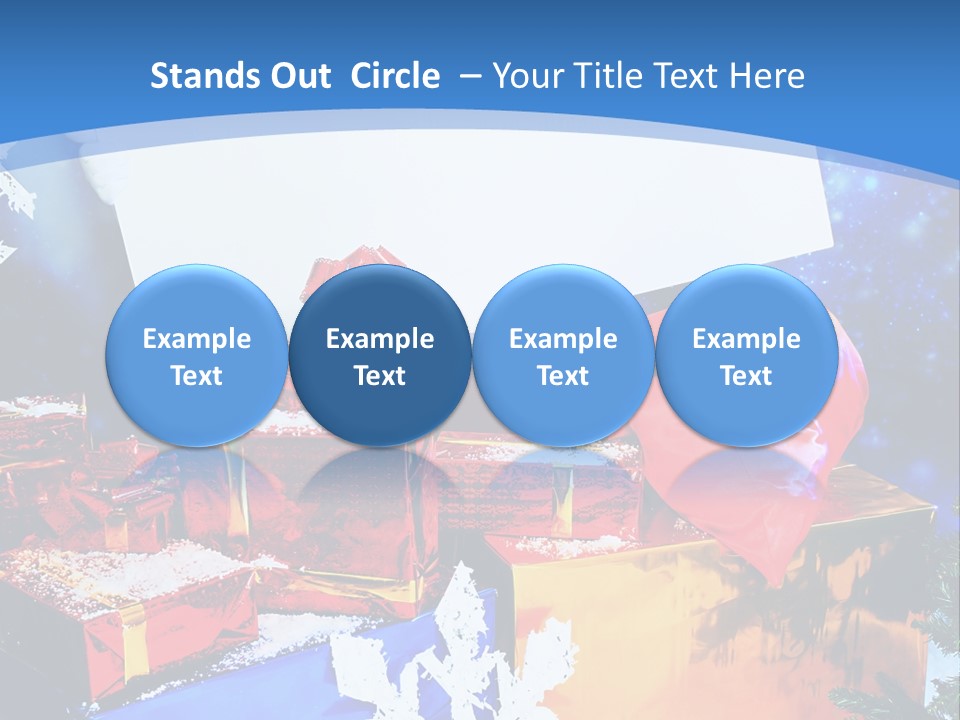 X Mas Claus Packing PowerPoint Template