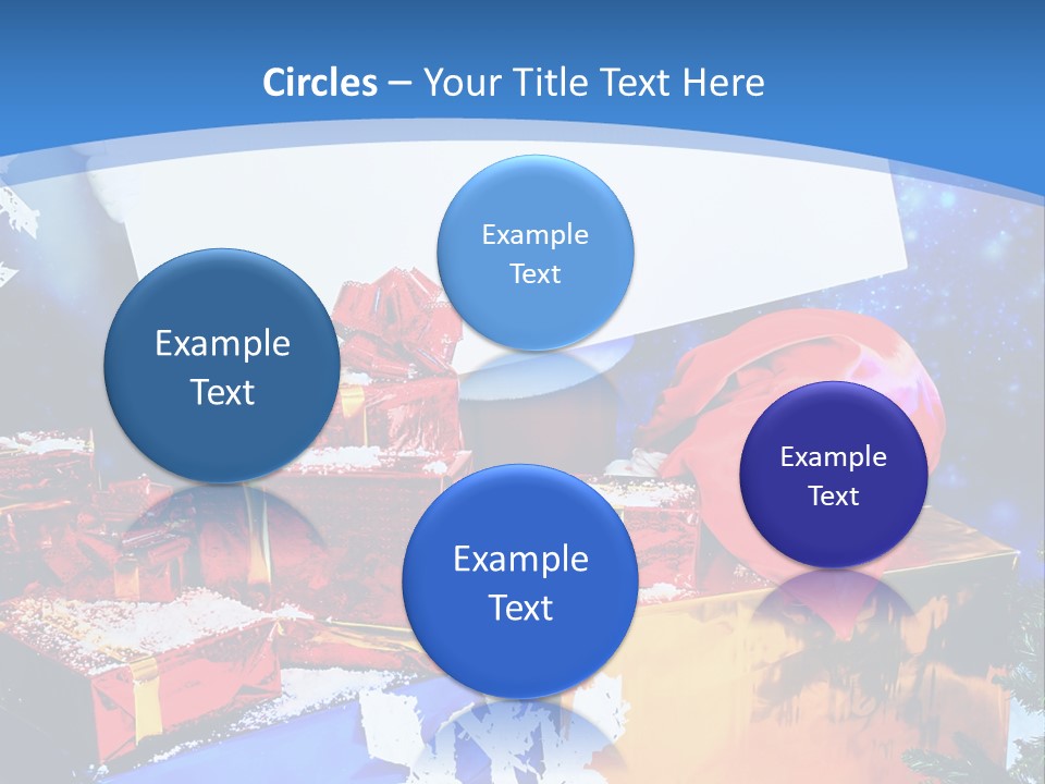 X Mas Claus Packing PowerPoint Template