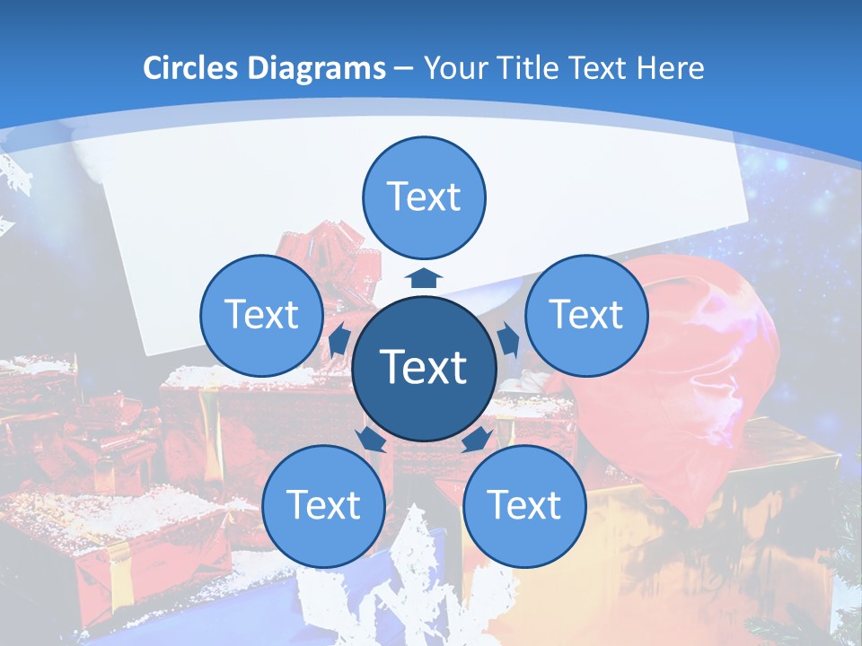 X Mas Claus Packing PowerPoint Template