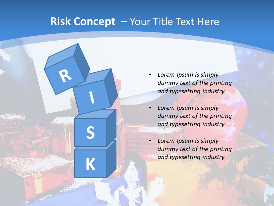 X Mas Claus Packing PowerPoint Template