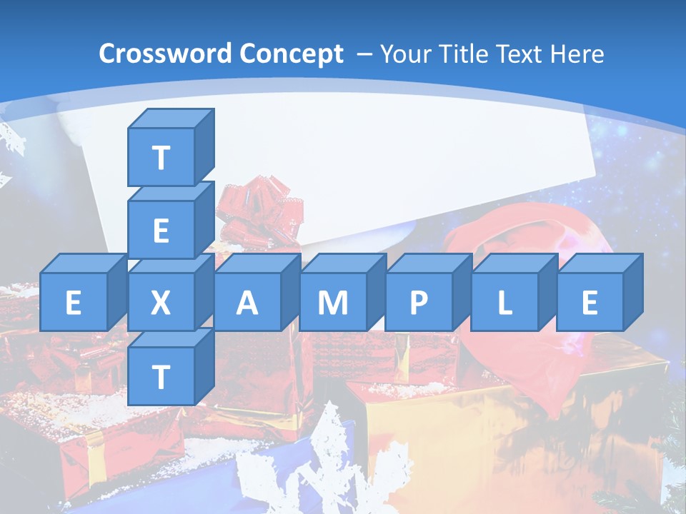 X Mas Claus Packing PowerPoint Template