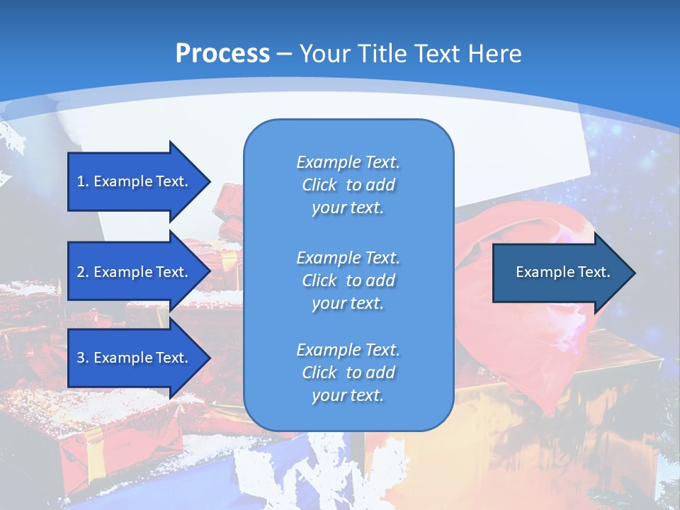 X Mas Claus Packing PowerPoint Template