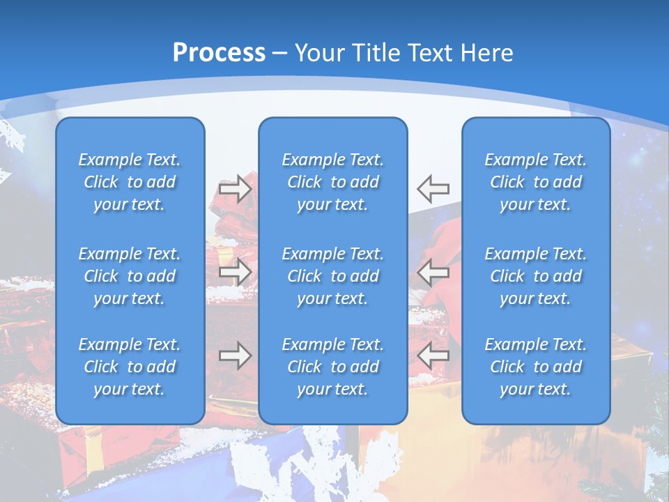 X Mas Claus Packing PowerPoint Template