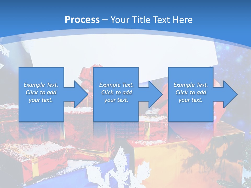 X Mas Claus Packing PowerPoint Template