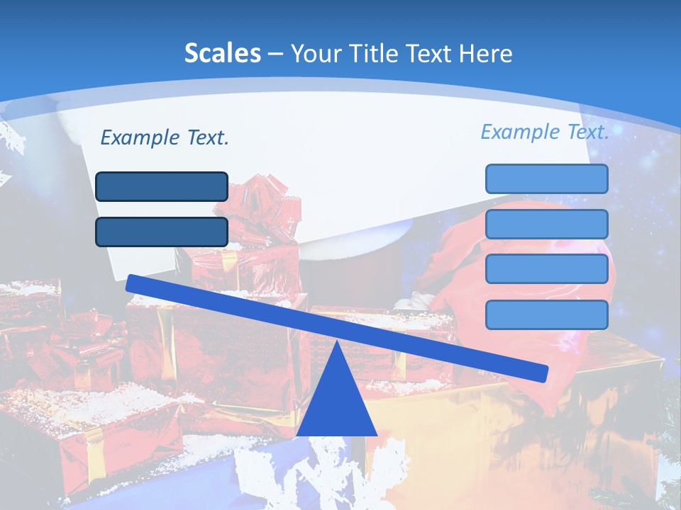 X Mas Claus Packing PowerPoint Template