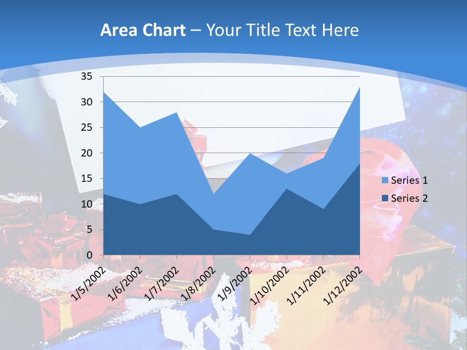 X Mas Claus Packing PowerPoint Template
