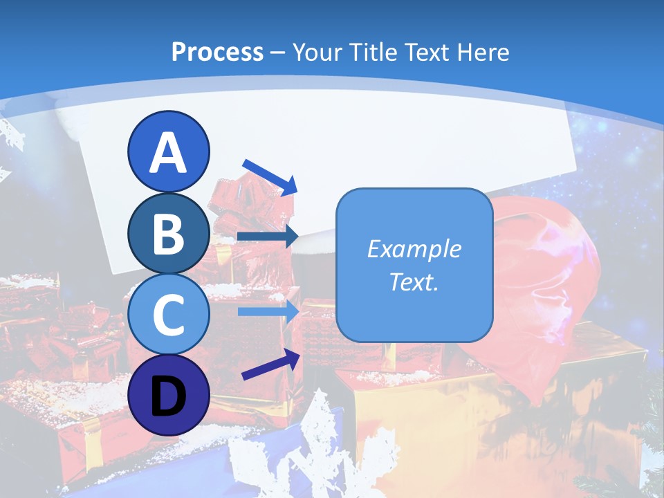 X Mas Claus Packing PowerPoint Template