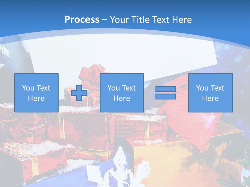 X Mas Claus Packing PowerPoint Template