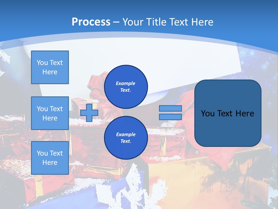 X Mas Claus Packing PowerPoint Template