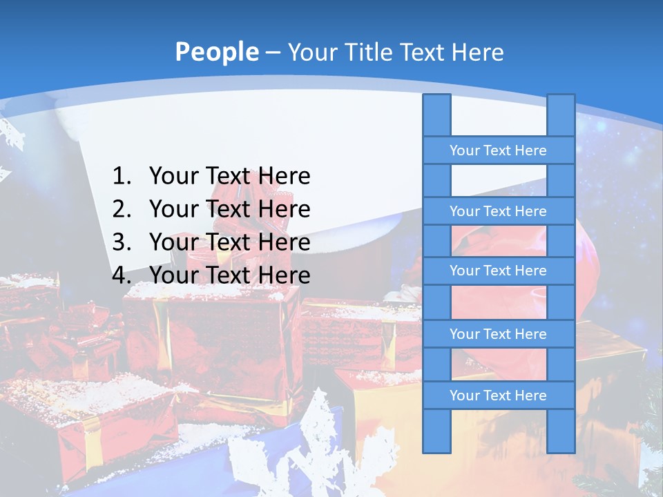 X Mas Claus Packing PowerPoint Template