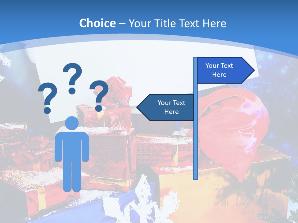 X Mas Claus Packing PowerPoint Template