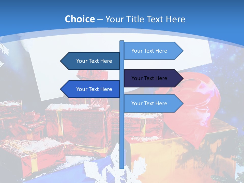 X Mas Claus Packing PowerPoint Template