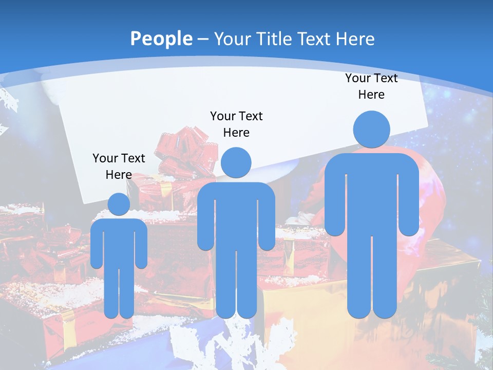 X Mas Claus Packing PowerPoint Template