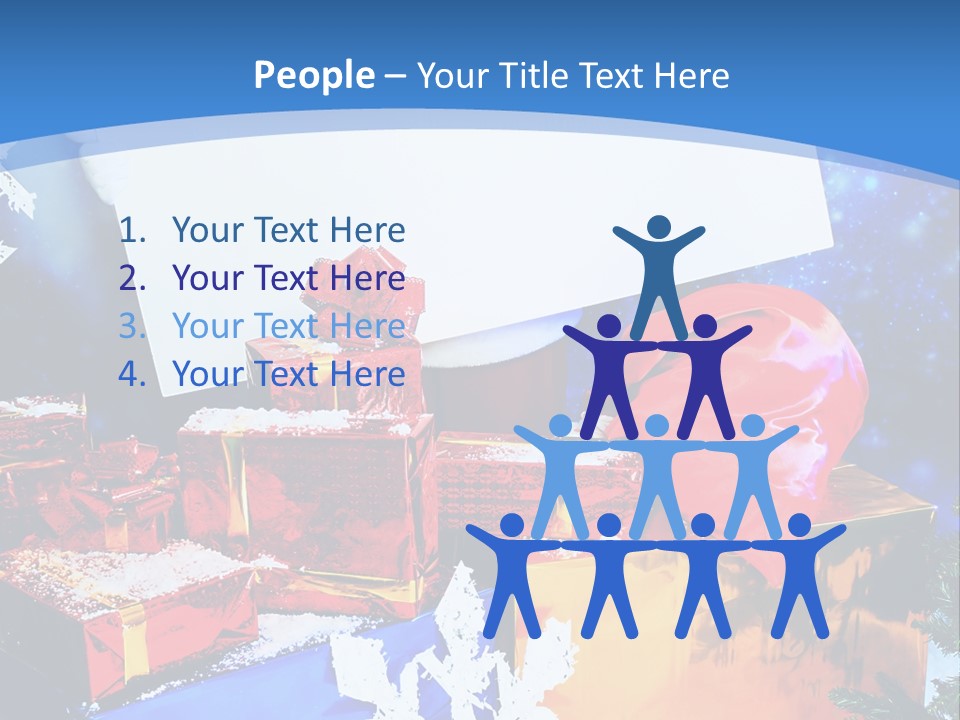 X Mas Claus Packing PowerPoint Template