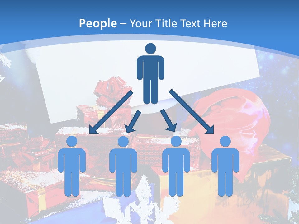 X Mas Claus Packing PowerPoint Template