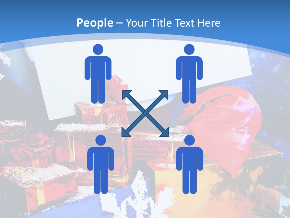 X Mas Claus Packing PowerPoint Template