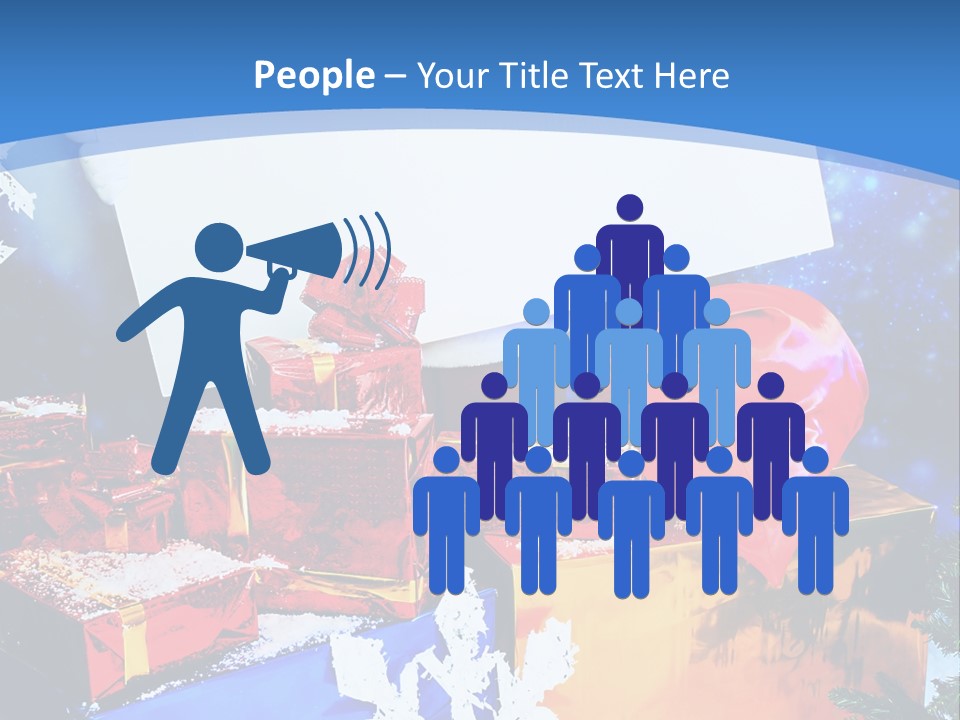 X Mas Claus Packing PowerPoint Template