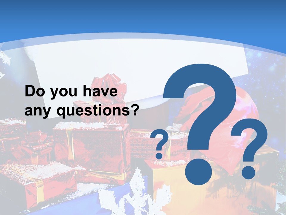 X Mas Claus Packing PowerPoint Template