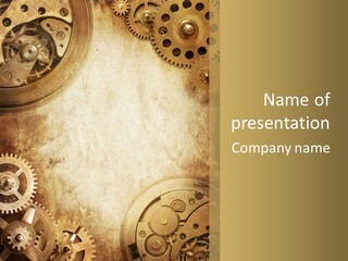 Clock Antiquity Antiques PowerPoint Template