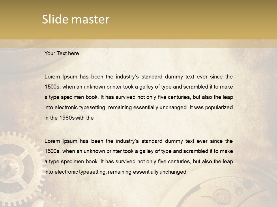 Clock Antiquity Antiques PowerPoint Template