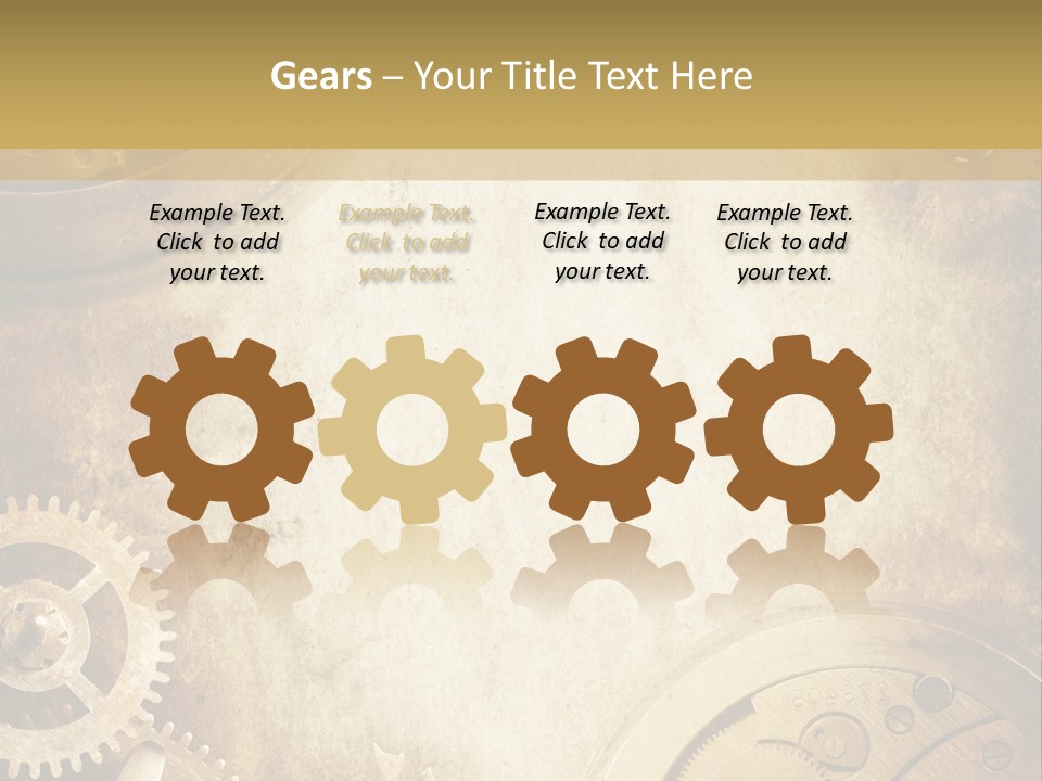 Clock Antiquity Antiques PowerPoint Template