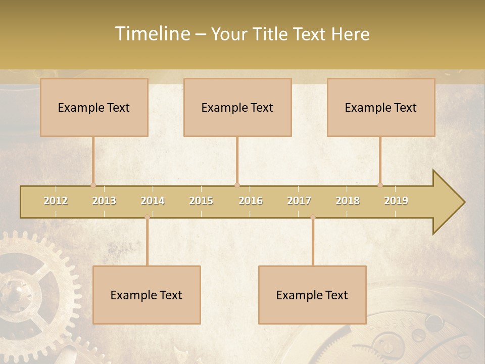 Clock Antiquity Antiques PowerPoint Template