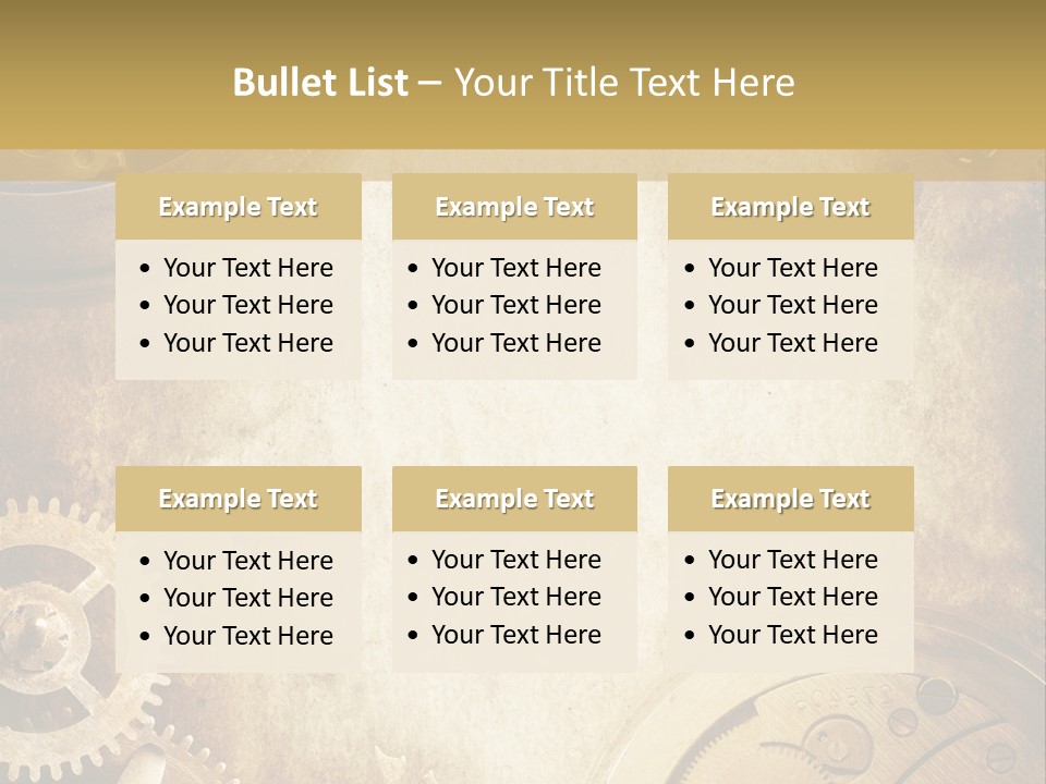 Clock Antiquity Antiques PowerPoint Template