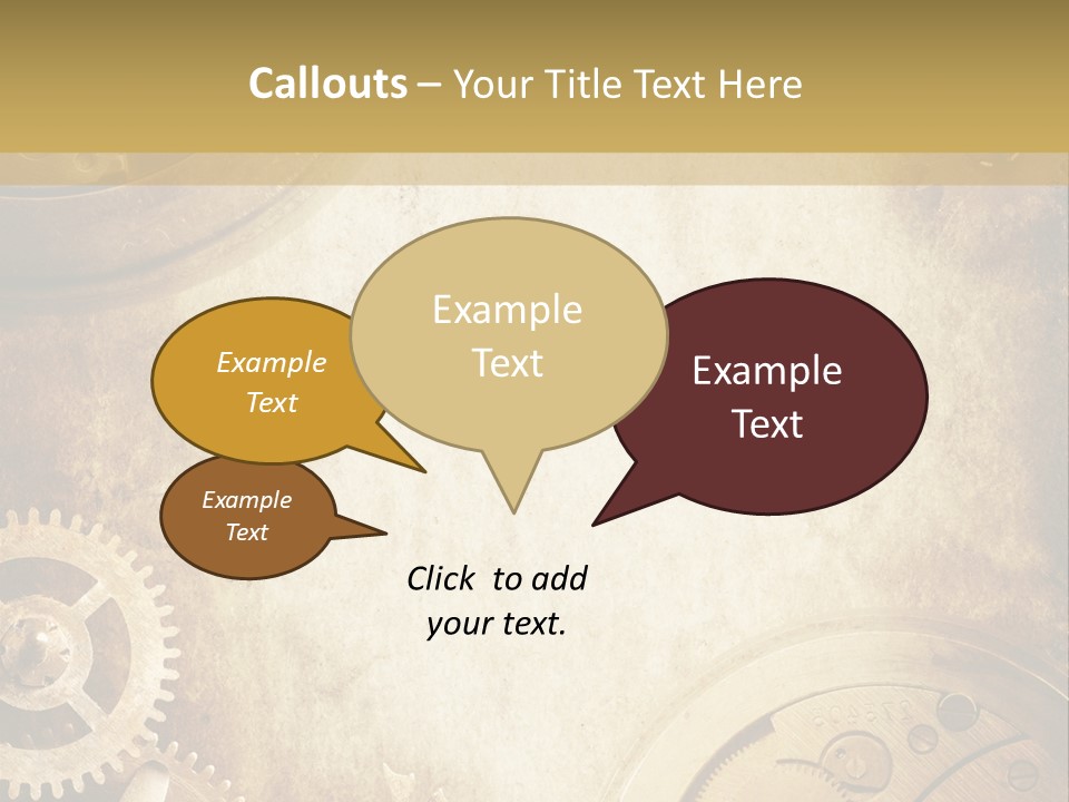 Clock Antiquity Antiques PowerPoint Template
