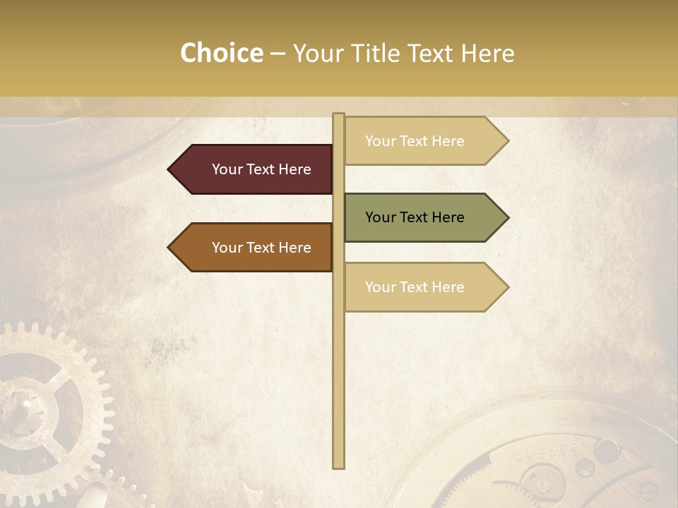 Clock Antiquity Antiques PowerPoint Template