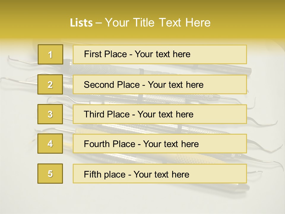 Dentist Tools PowerPoint Template