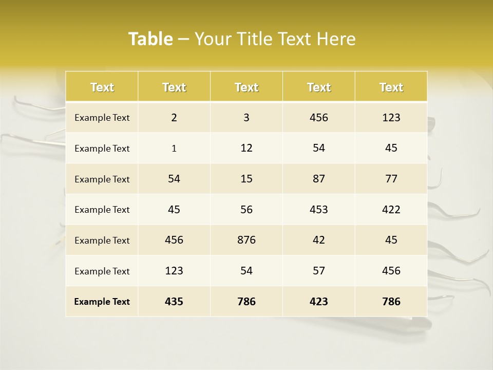 Dentist Tools PowerPoint Template
