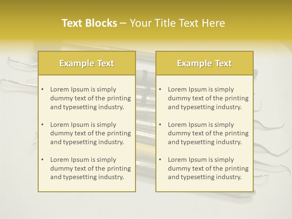 Dentist Tools PowerPoint Template