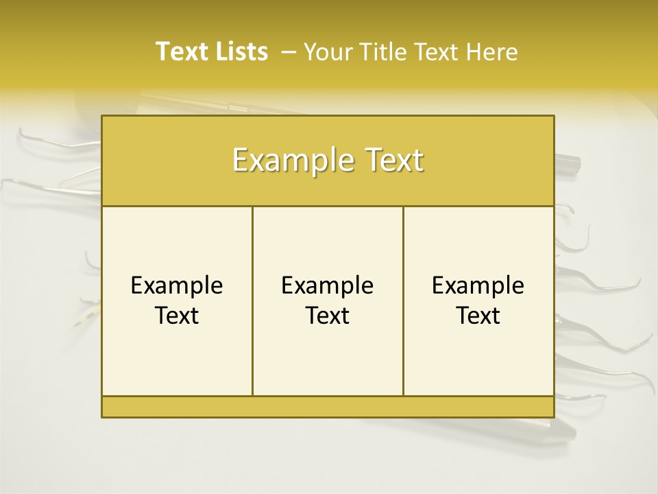 Dentist Tools PowerPoint Template