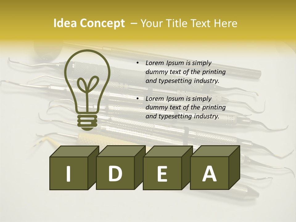 Dentist Tools PowerPoint Template