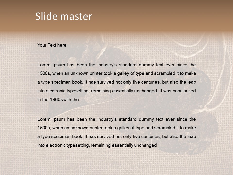 Wooden Hearts PowerPoint Template